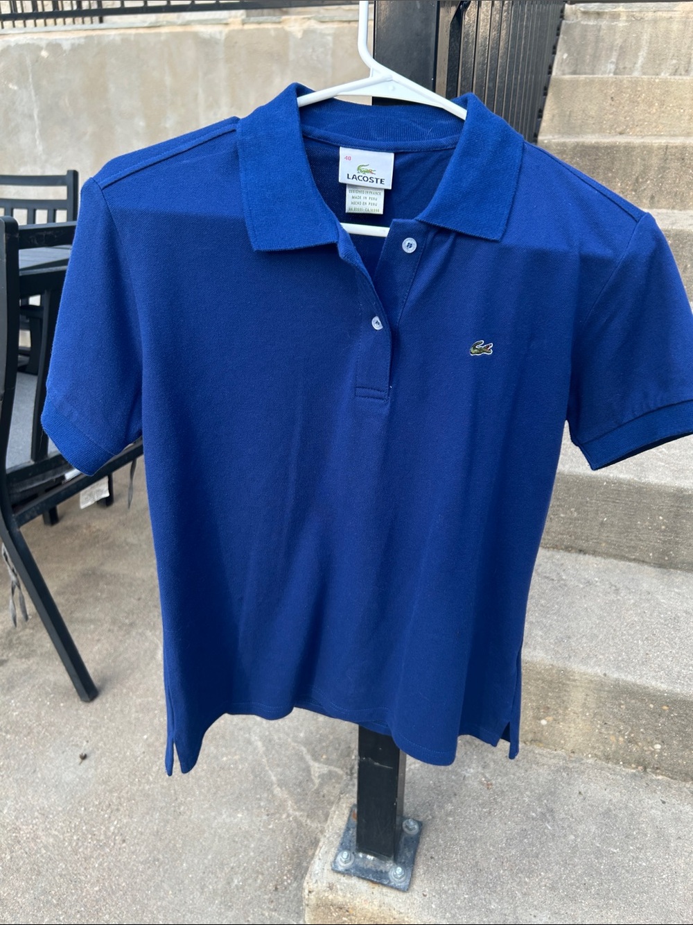 Lacoste Royal Blue Short Sleeve Pique Polo
